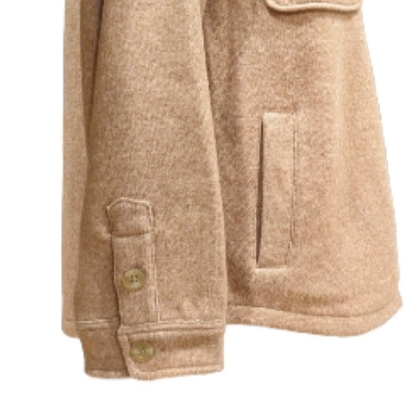 J. Crew | Women’s Shirt Jacket | Tan Wool Blend Button down Shacket | Size Med - Picture 7 of 16